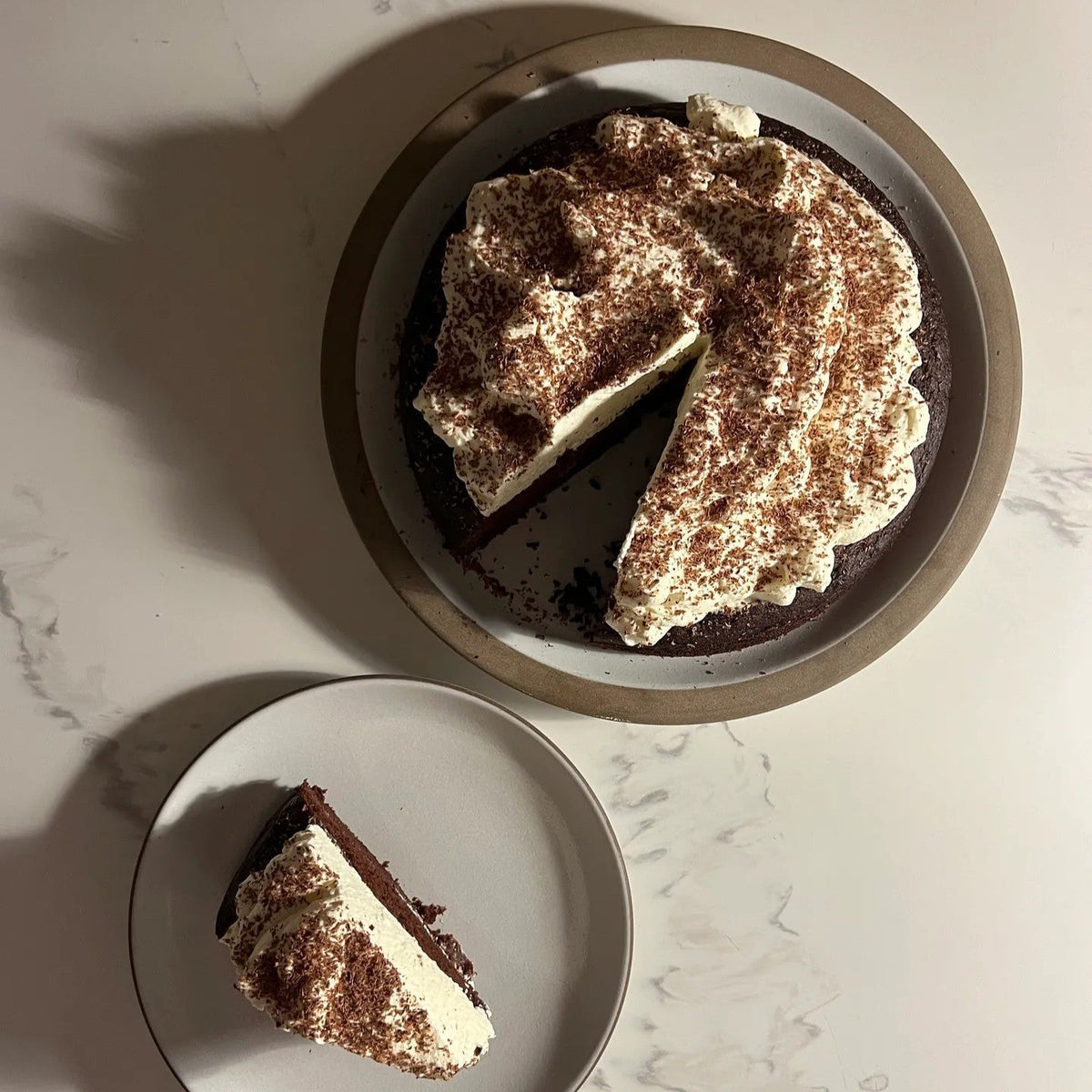 Chocolate Coffee Date Cake