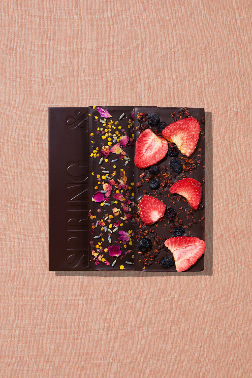 Mixed Berry Date-Sweetened Dark Chocolate – Spring & Mulberry