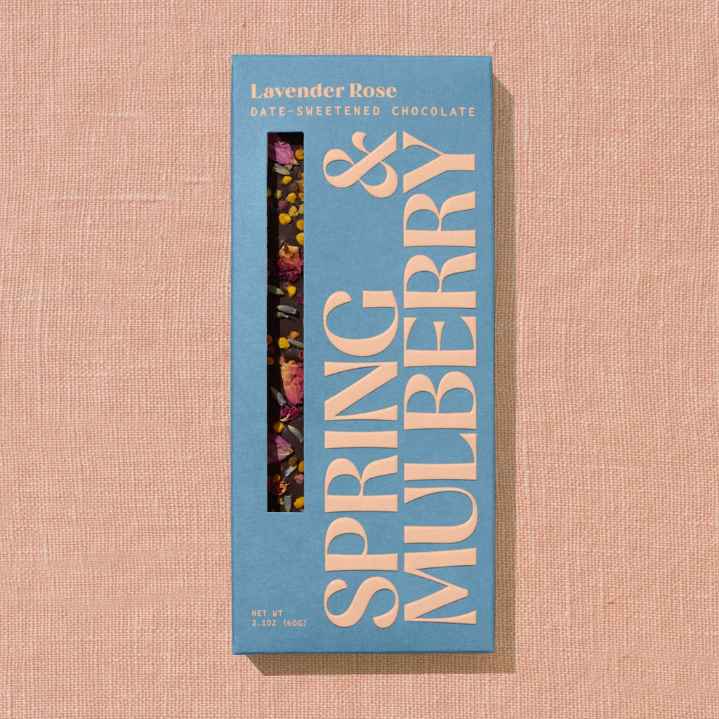 seed and bean lavender chocolate Lavender Rose Date-Sweetened Dark Chocolate – Spring & Mulberry